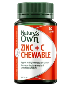 Nature’s Own Zinc + C Chewable 60 Tablets