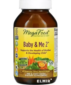 Baby and Me 2, Organic Vitamins and Minerals, for Pregnant Women, 120