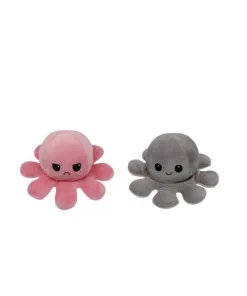 Double-sided plush glowing octopus, Calmar en peluche en peluche double face