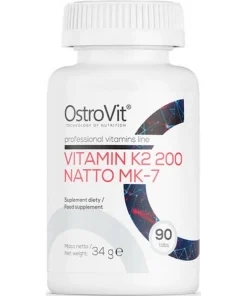 OstroVit Vitamin K2 200 Natto MK-7,90-Βιταμίνη K2 200 Natto MK-7, 90, OstroVit
