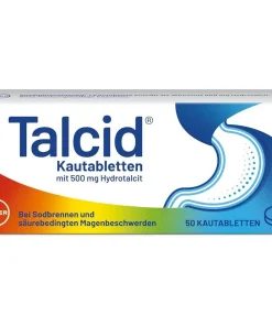 Talcid Kautabletten – Talcid Chewable Tablets, 50 tablets