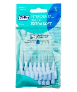TEPE Interdental brushes Extra Soft blue 0.6 mm in a bag of 8 pcs