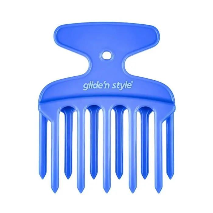 Glide’n Style Afro Comb GS-261 Blue - Image 2